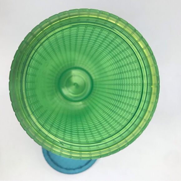 Starbucks Dining 2022 Blue Green Textured Grid  24 0z. Venti Cold Cup Tumbler - Picture 8 of 12